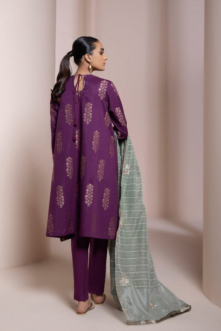 Sapphire- Embroidered Jacquard Suit