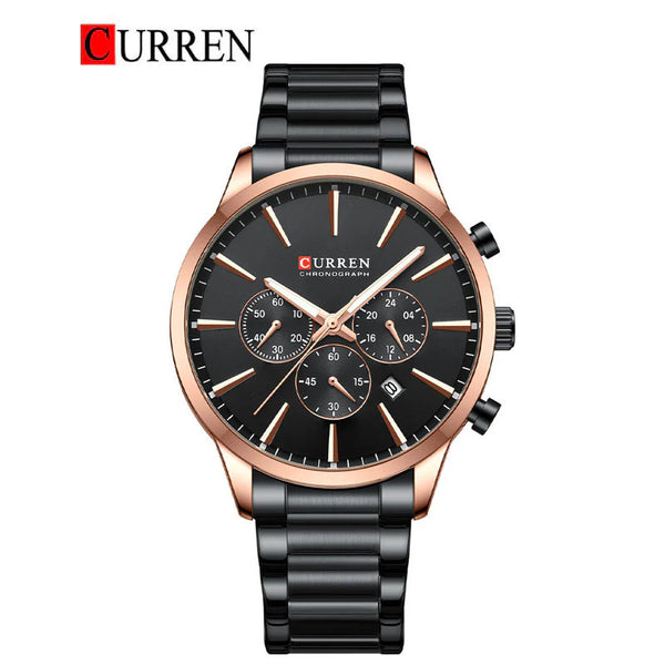 CURREN -  Original Brand Stainless Steel Band Wrist Watch For Men-8435-01