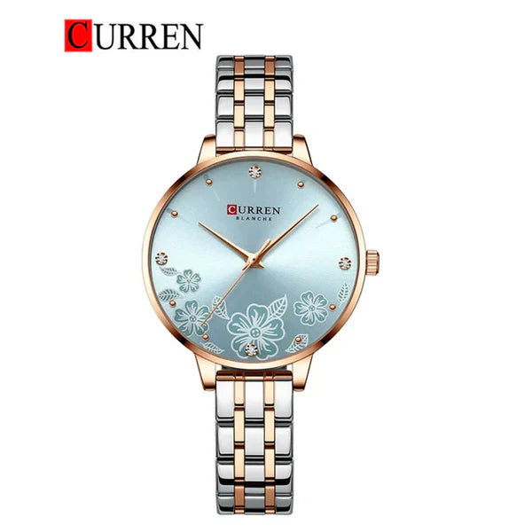 CURREN -  Original Brand Stainless Steel Band Wrist Watch For Women-9068-01