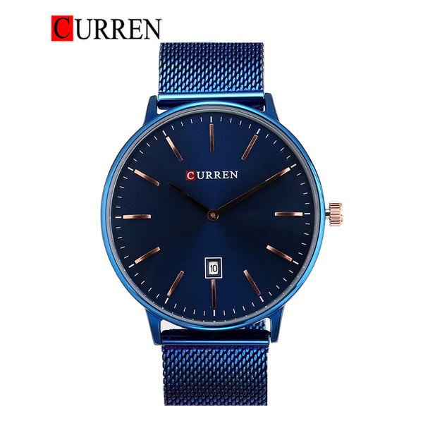 CURREN -  Original Brand Stainless Steel Band Wrist Watch For Men-8302-01