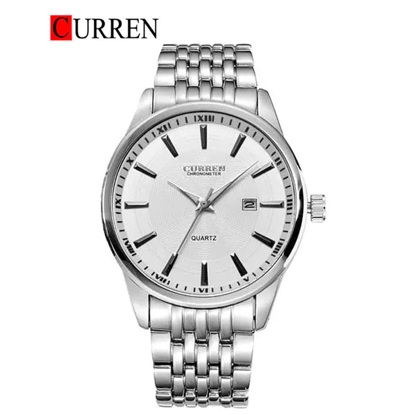 CURREN -  Original Brand Stainless Steel Band Wrist Watch For Men-8052-02