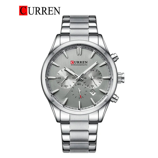 CURREN -  Original Brand Stainless Steel Band Wrist Watch For Men-8446-02