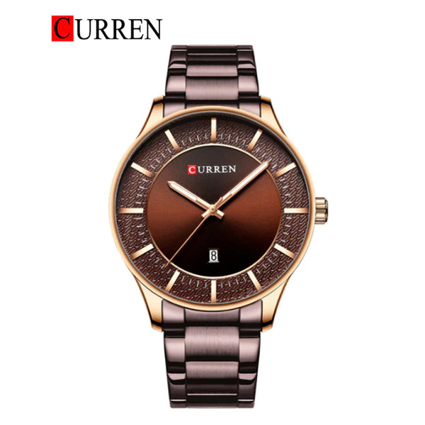 CURREN -  Original Brand Stainless Steel Band Wrist Watch For Men-8347-02