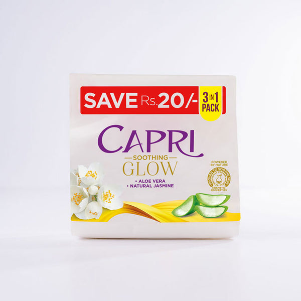 Capri Soothing Glow Soap - 120GM - Pack Of 3