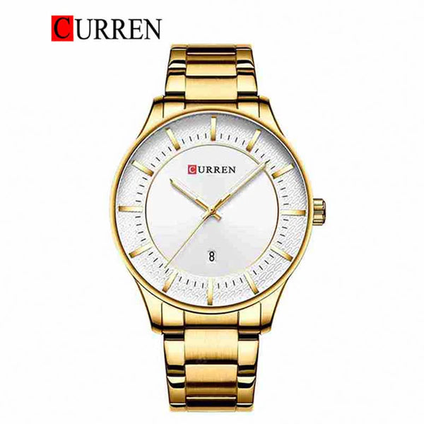 CURREN -  Original Brand Stainless Steel Band Wrist Watch For Men-8347-03