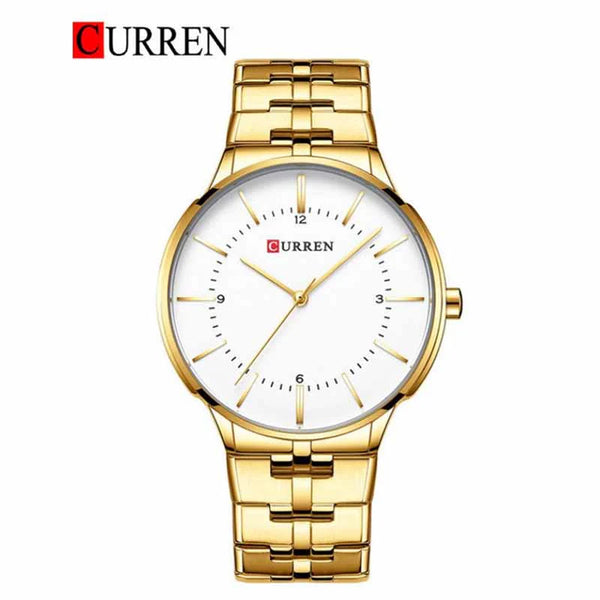 CURREN -  Original Brand Stainless Steel Band Wrist Watch For Men-8321-03