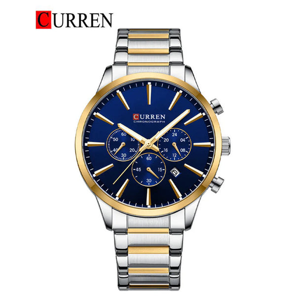 CURREN -  Original Brand Stainless Steel Band Wrist Watch For Men-8435-04