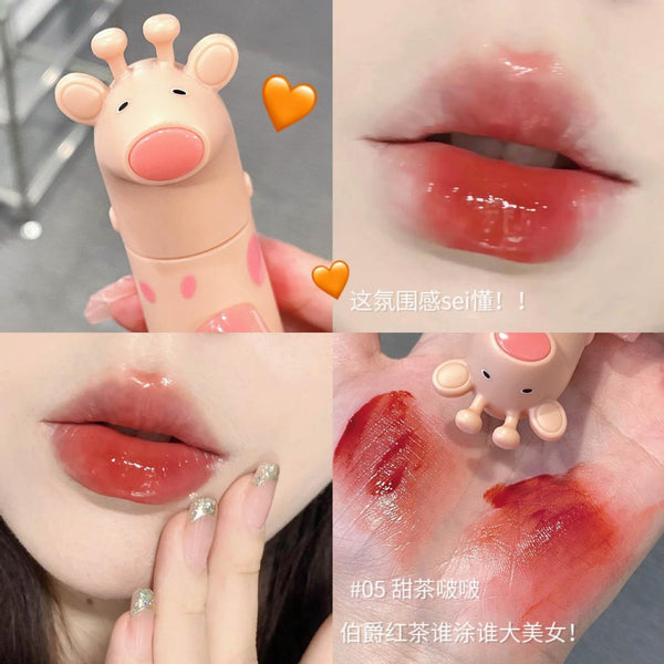 Gege Bear - Cute Horse Bright Lip Glaze High quality Shade 05