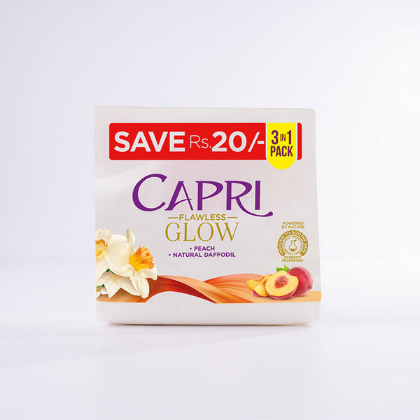 Capri Flawless Glow Soap - 120GM - Pack Of 3