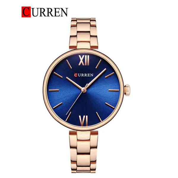 CURREN -  Original Brand Stainless Steel Band Wrist Watch For Women -9017-05