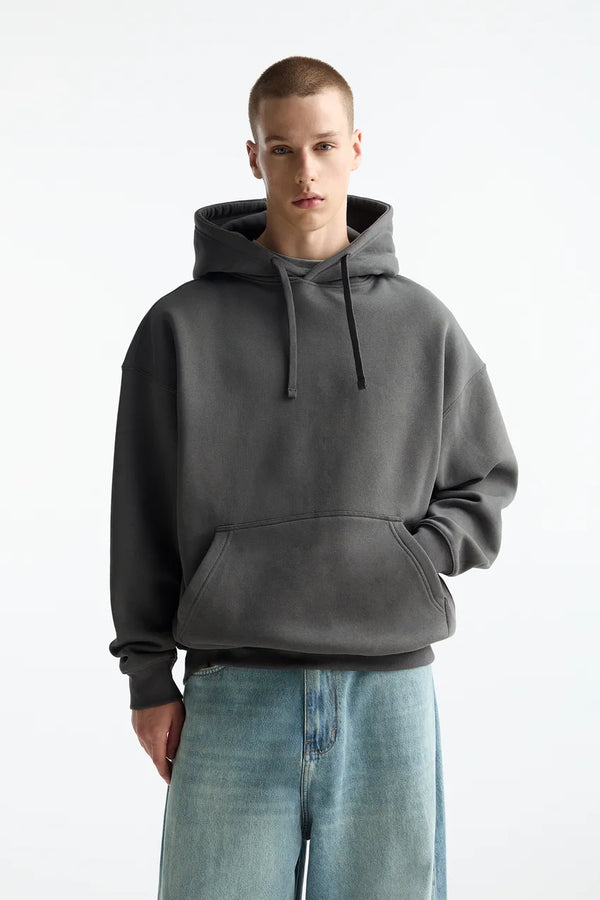 VYBE - Men Basic Hoodie - Charcoal