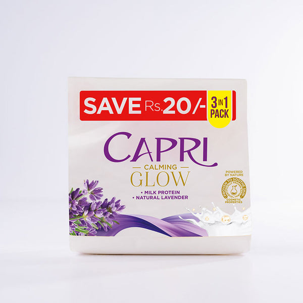 Capri Calming Glow Purple Soap - 120GM - Pack Of 3