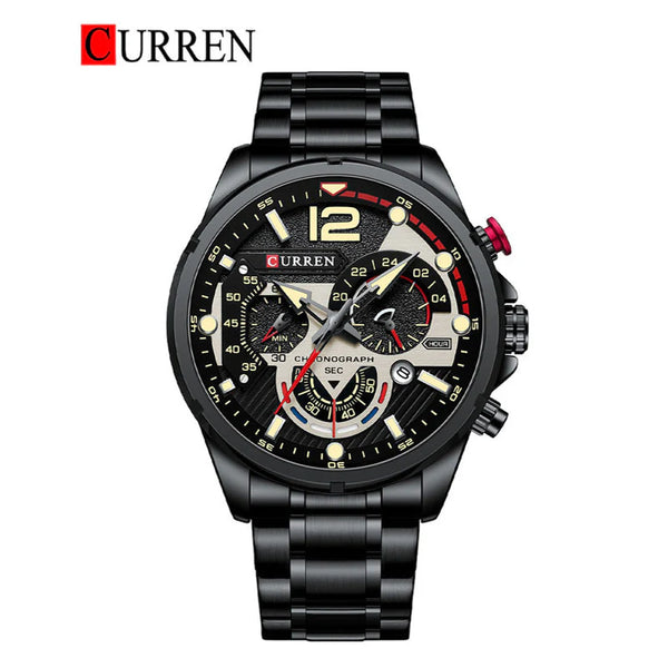 CURREN -  Original Brand Stainless Steel Band Wrist Watch For Men-8395-05