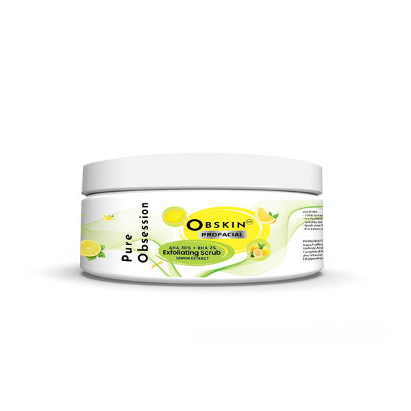 Obskin - Lemon Scrub with AHA BHA, 100ml