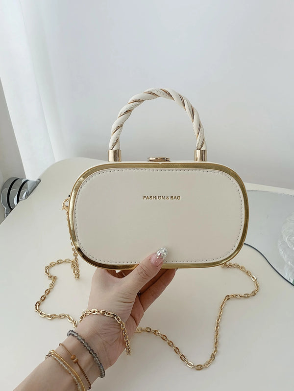 Shein - Fashionable Pu Leather Mini Handbag