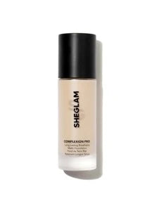 SHEGLAM - Complexion Pro Long Lasting Breathable Matte Foundation-Porcelain Matte Sweat-proof Foundation Oil Control Full Coverage Pore-less Concealer Waterproof Flawless