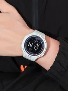 Shein - Men Calendar Detail Waterproof Digital Watch