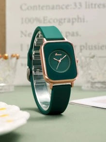 Shein - Minimalist Square Pointer Quartz Watch