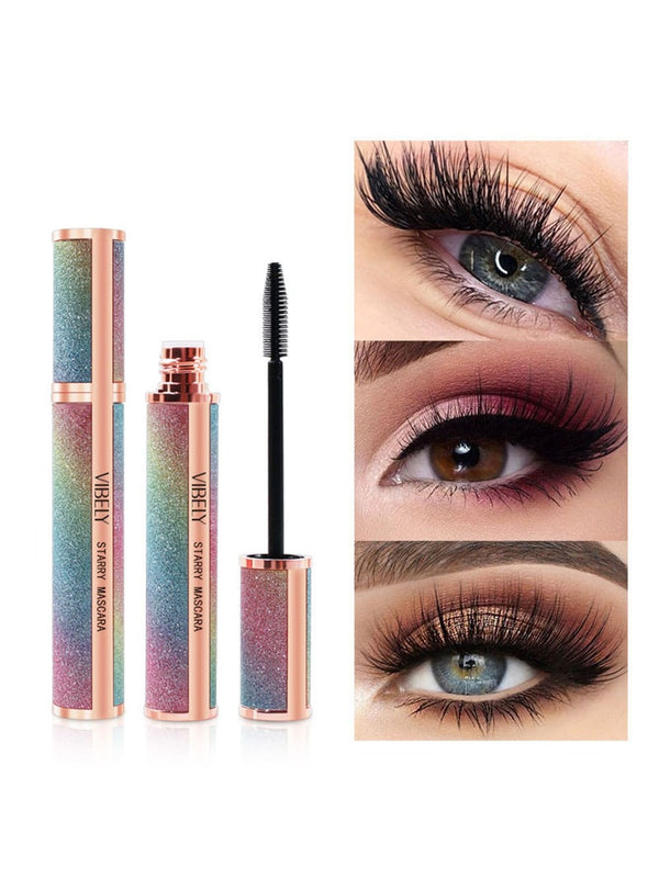 Shein - Luminous Starry Sky Mascara 4D Fiber Thick Curling Water Resistant Long Lasting No Smudge