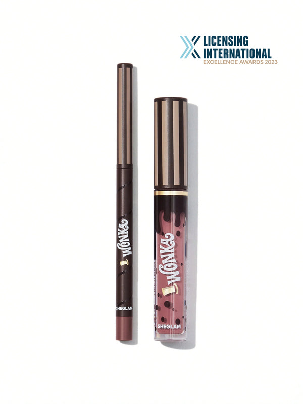 SHEGLAM-Willy Wonka Cocoa Kiss Lip Duo- Cookies n'Milk