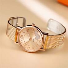 Shein - Women Watches Luxury Fashion Ceramic Watch For Ladies Elegant Bracelet Quartz Wristwatch