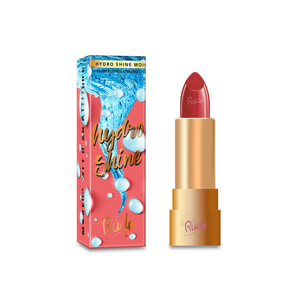 Rude Cosmetics - Hydro Shine Moisturizing Lipstick - Scarlet