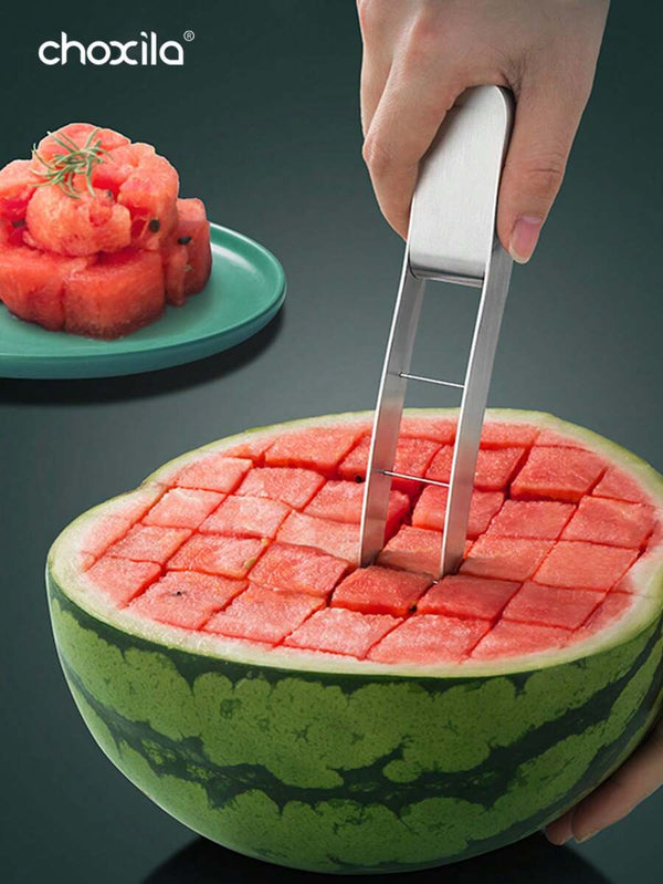 Shein - 1pc Watermelon Slicer, Stainless Steel Watermelon Cutter