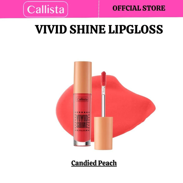 Callista Vivid Shine Lip Gloss - 102 Candied Peach