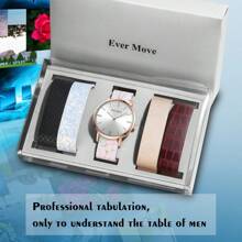 Shein - Wholesale Of Light Luxury And Niche Watches By Watch Manufacturers, Simple And Versatile Women's Watches, Creative Belt Waterproof Quartz Watches, 5 Watch Straps