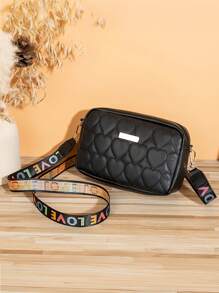 Shein - Embroidery Love Crossbody Bag, Fashion Mini Shoulder Bag