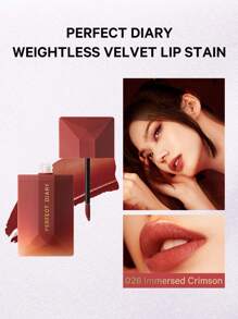 Shein - PERFECT DIARY Perfect Diary Weightless Velvet Lip Stain - 026 Immersed Crimson