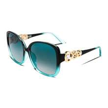 Shein - Women's Fashion Sunglasses, Oversized Square Frame With Pearl Sparkling