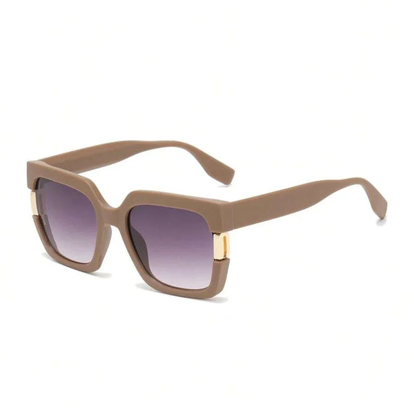 Shein - New Square Frame Casual Sunglasses, Elegant Design, For Men And Women