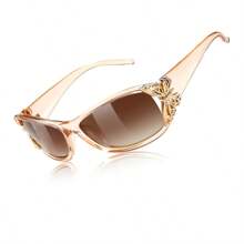 Shein - Trendy Polarized Y2K Sunglasses Wrap Around Butterfly Design Fashion