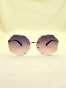 Shein - Unisex Fashion Decorative Sunglasses