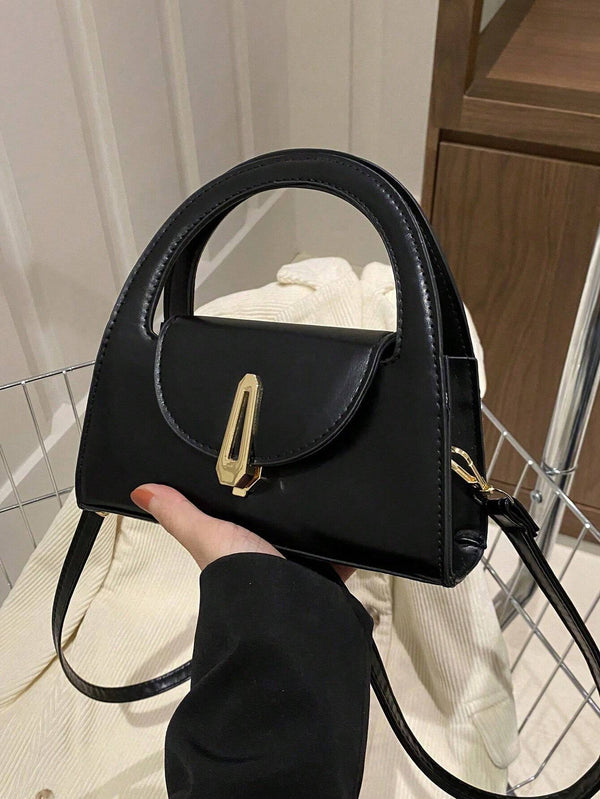 Shein - 1 Pc Minimalist Retro Mini Handbag Square Bag