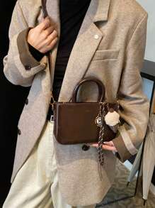 Shein - Retro, Casual, Fashionable, Simple, Textured And Trendy Handbag