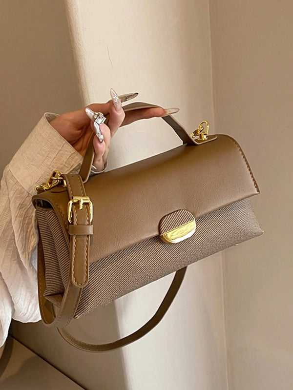 Shein - 2025 Fashion Personalized Contrasting Color Shoulder Crossbody Popular Women's Bag