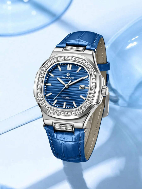 Shein - LIGE LIGE Men Watch Top Brand Stainless Steel Watches