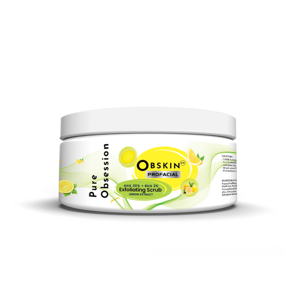 Obskin - Lemon Scrub with AHA BHA, 300ml