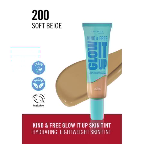 Rimmel Kind &  Free Liquid foundation 30Ml Moisturising Soft Beige Iv