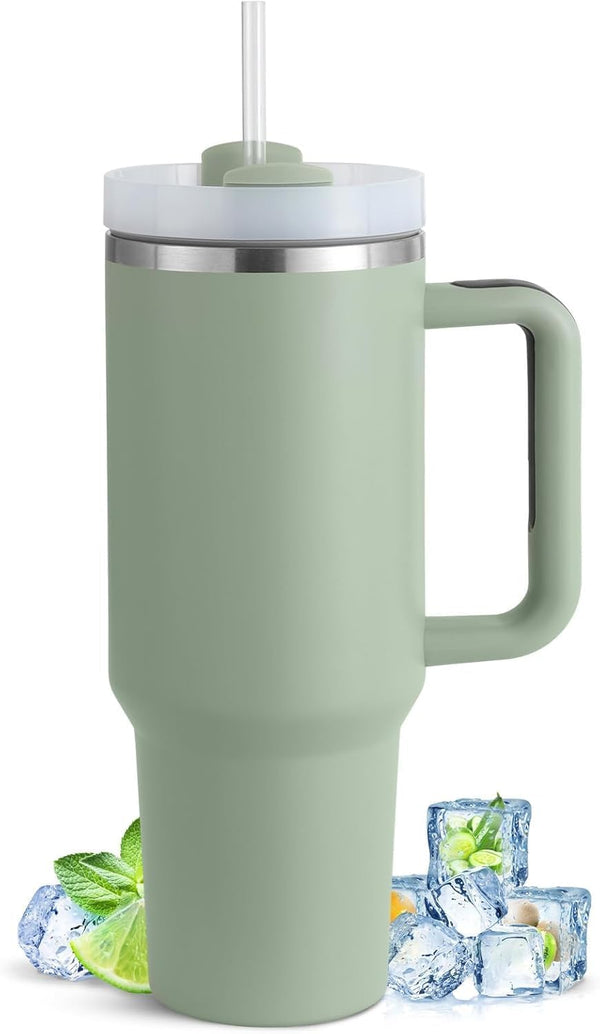 Home.Co - 1Pc Stainless Steel Tumbler (40oz) - Sage