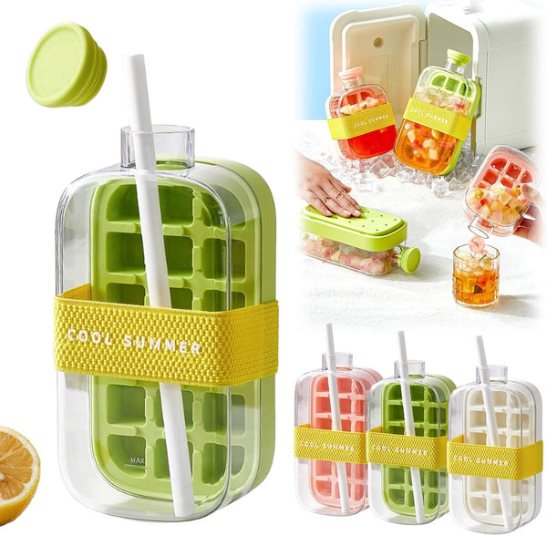 Home.co - 2in1 Ice Cube Box Bottle 800ml (Random Color)