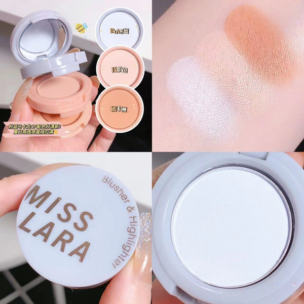 Miss Lara - Blue 3 In1 Blusher And Highlighter 4.8G Ms-53