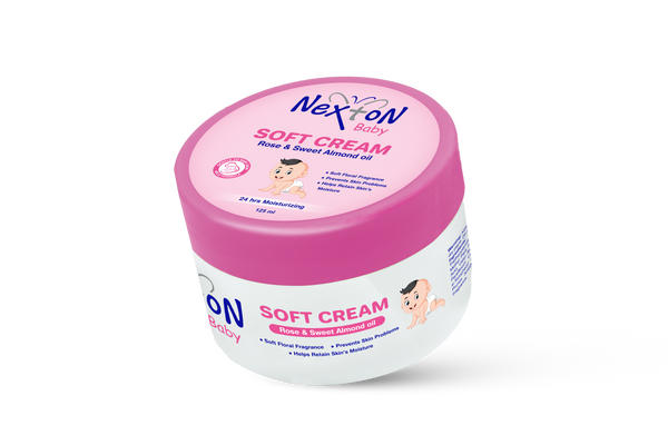 Nexton Baby Soft Cream Rose And Sweet Almond Oil 125ml