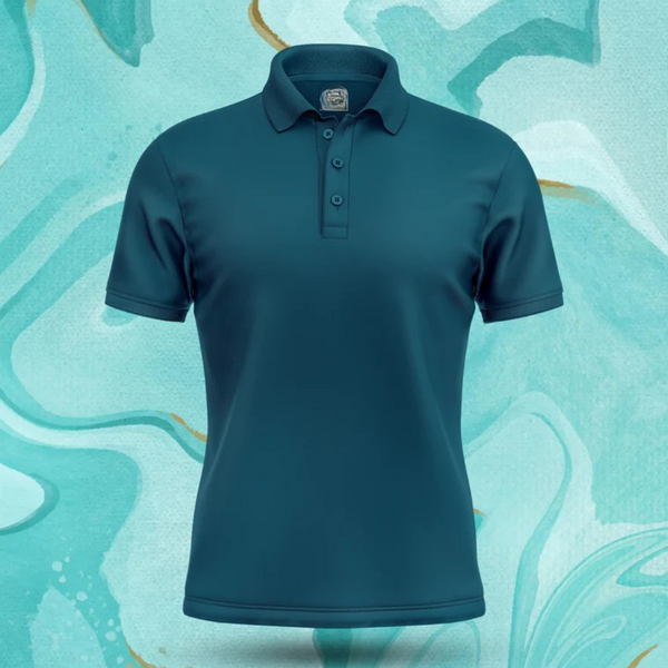 Emerce - Teal Blue Basic Polo