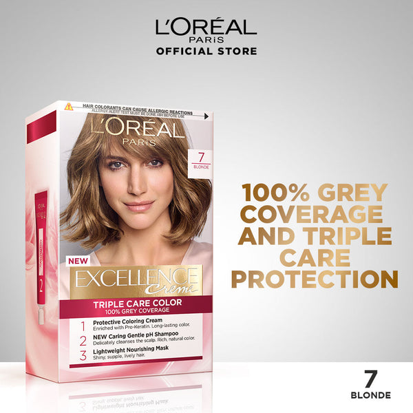 L'Oreal- Paris Excellence Creme - 7 Blonde Hair Color