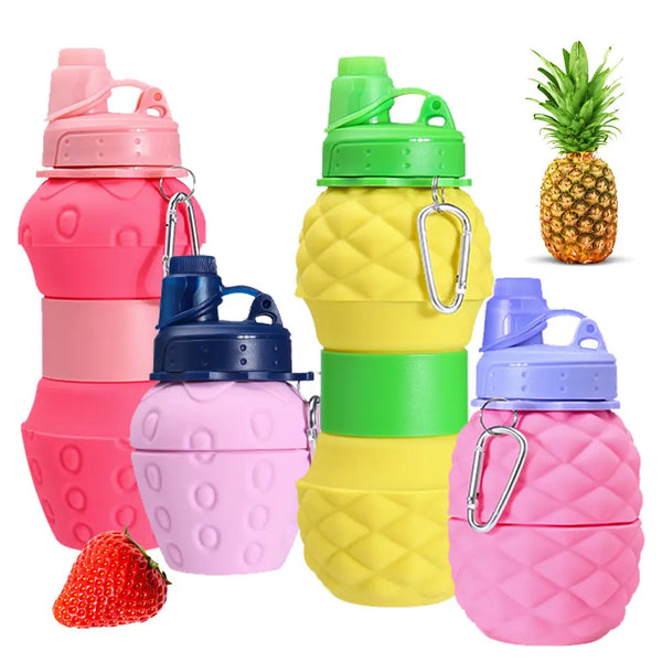 Home.Co - Silicone Foldable Water Bottle - Fruit (Random)