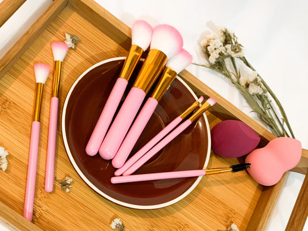 The Original Brush -  Beauty-MakeUp Brush Set With 2 Powder Puff Sponge