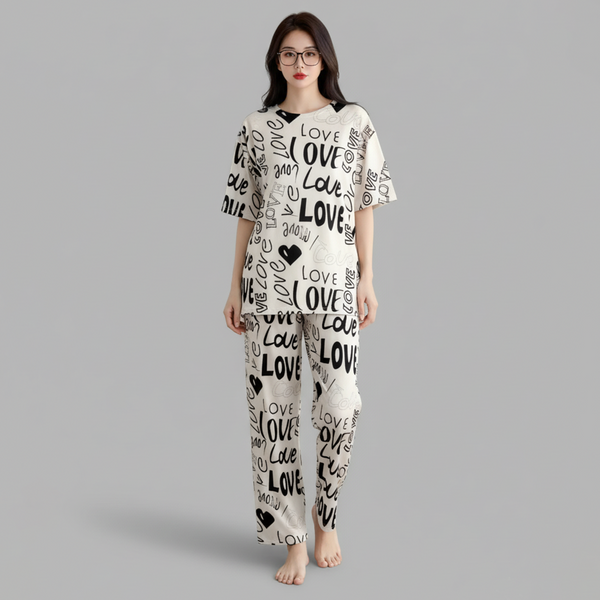 Emerce - M- Skin Love Printed Night Suit